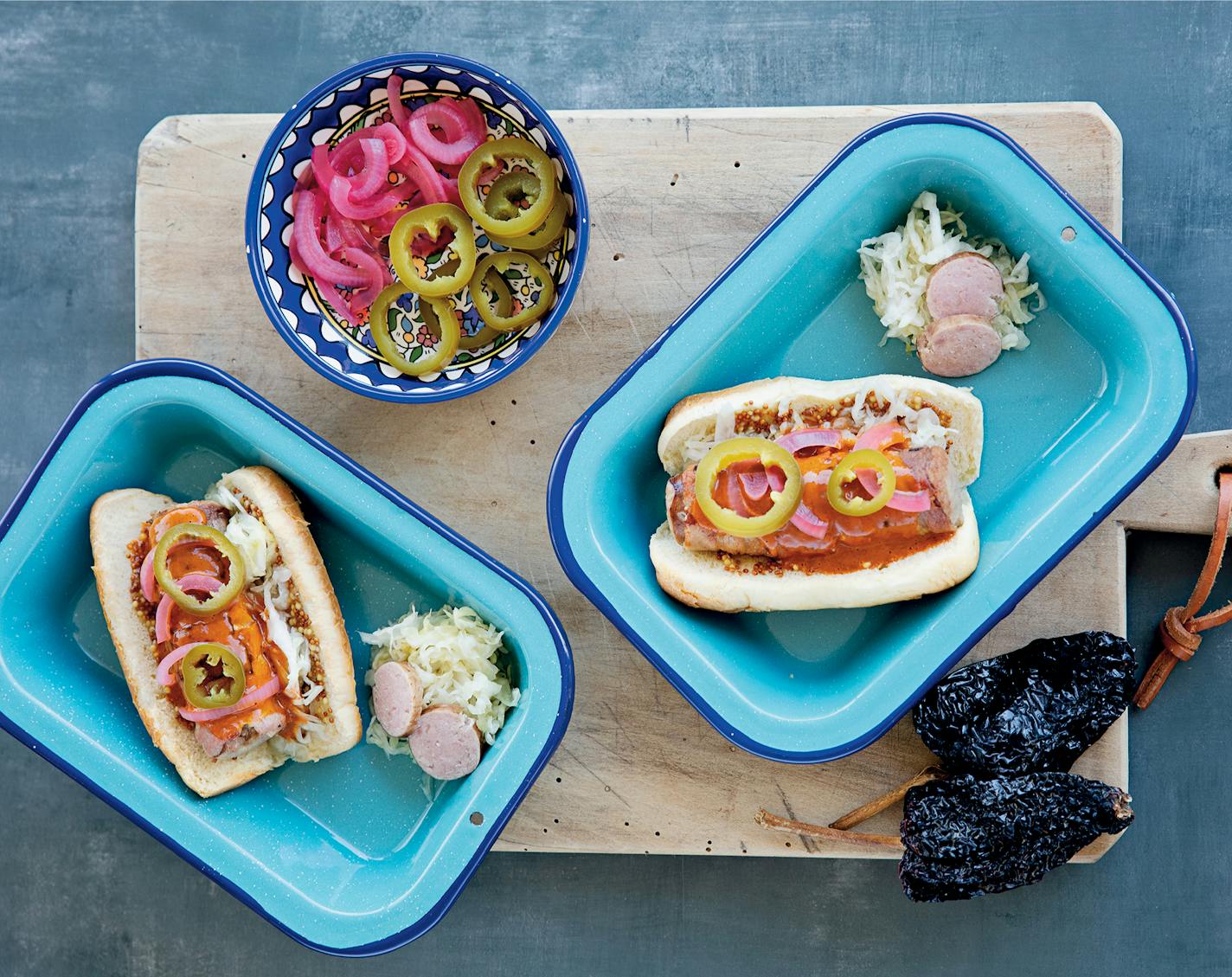 TJ Polish Dogs from "Cali-Baja Cuisine," by Michael A. Gardiner (Rizzoli, 2023).Photo: Cintia Soto