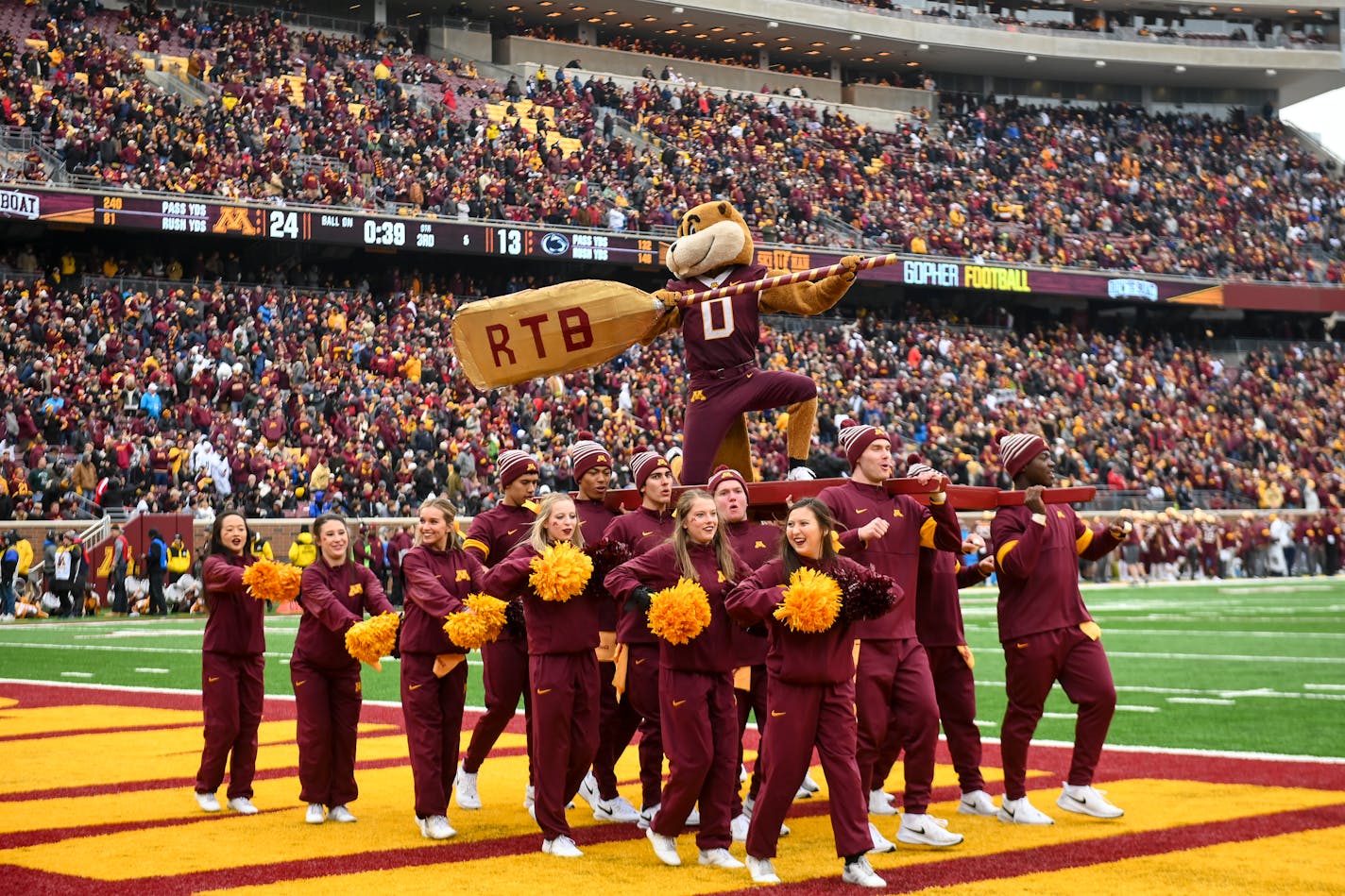 The Gophers-Penn State football game at TCF Bank Stadium was one of two announced sellouts this season. Capacity is listed at 50,805, and there were 45,025 scanned tickets for the Penn State game.