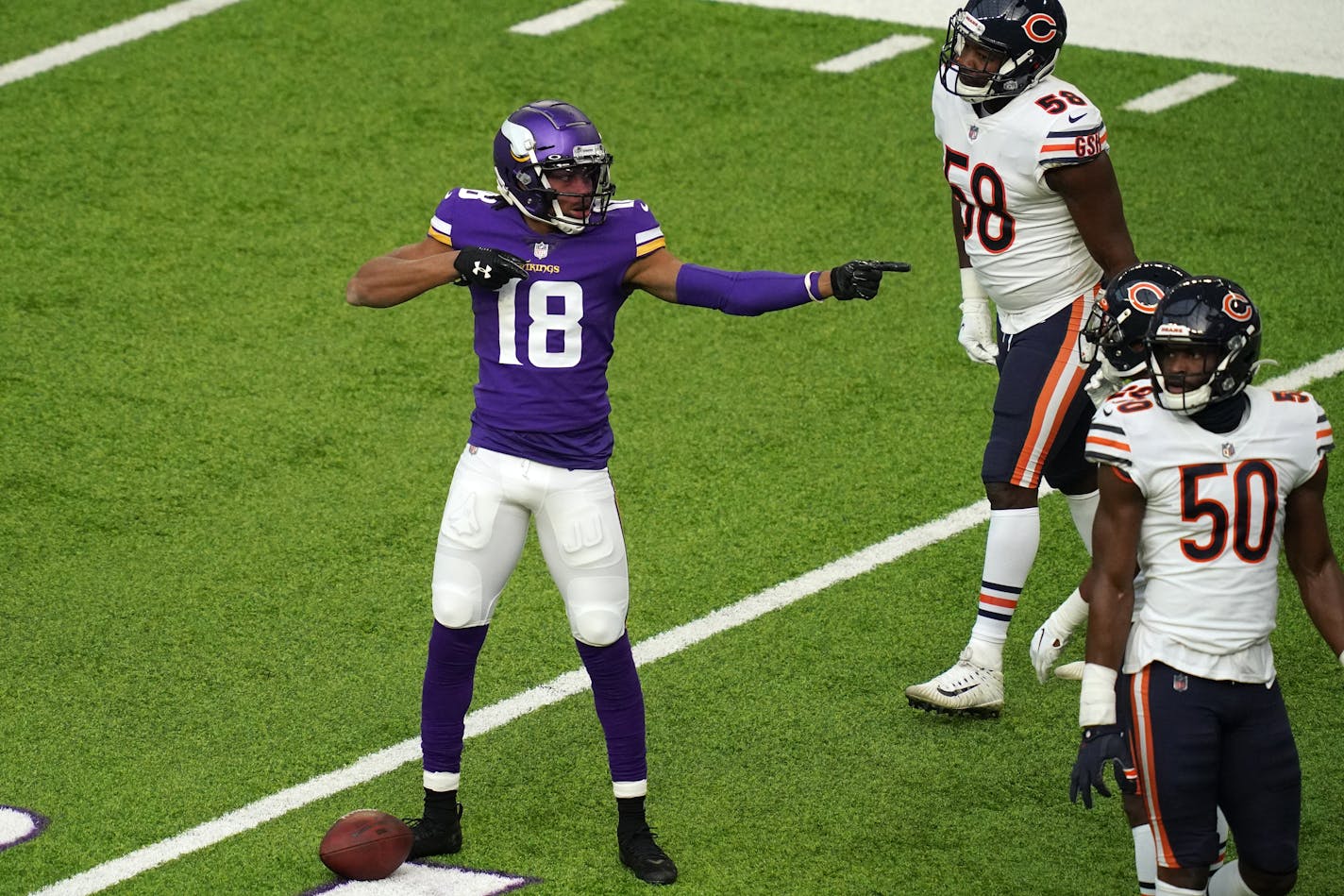 Vikings wide receiver Justin Jefferson's offseason film sessions have revolved around studying nuances of top NFL receivers such as Davante Adams.