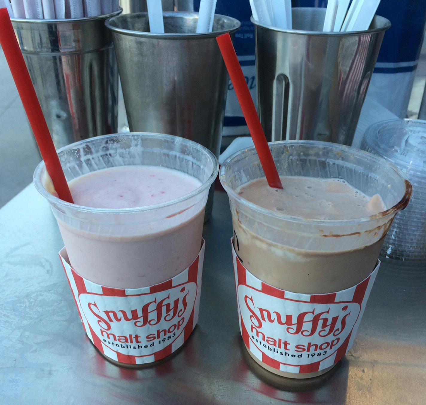 Shakes from Snuffy's Malt Shop at CHS Stadium, new home of the Saints. Credit: Rick Nelson, Star Tribune