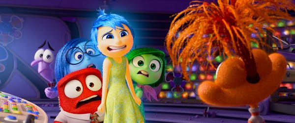 A teen's inner emotions, Joy, Anger, Sadness, Fear and Disgust, meet a new one, Anxiety, in "Inside Out 2."