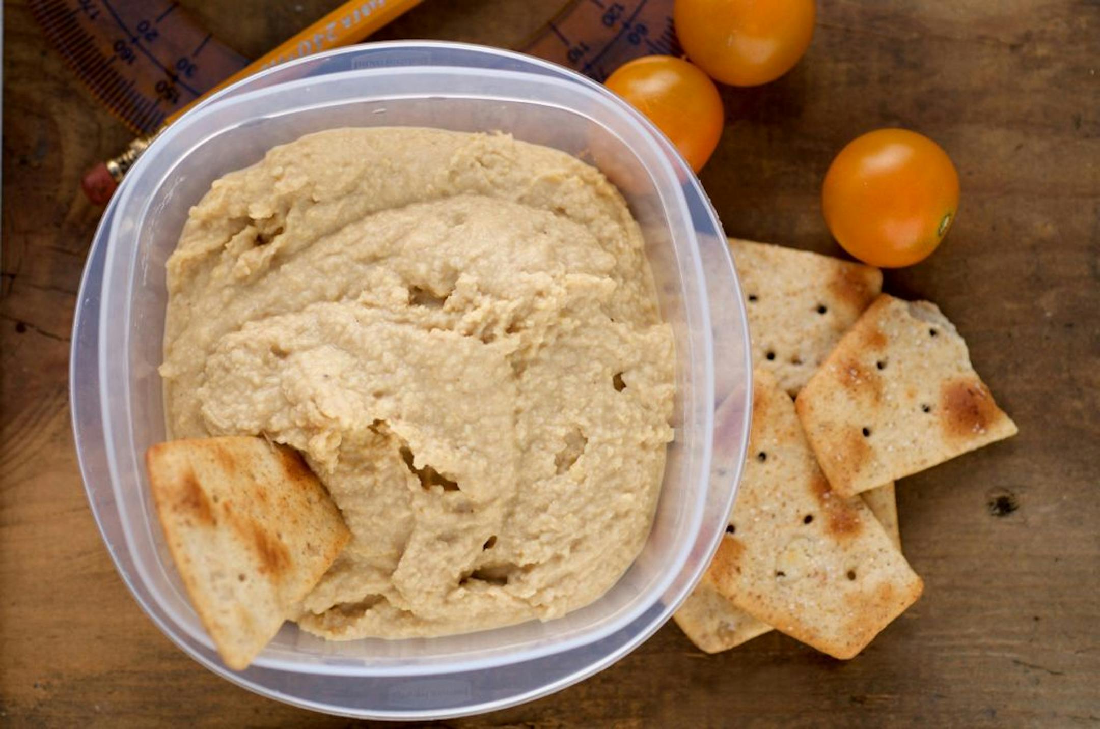 Swap out tahini for peanut butter in this kid-friendly hummus.