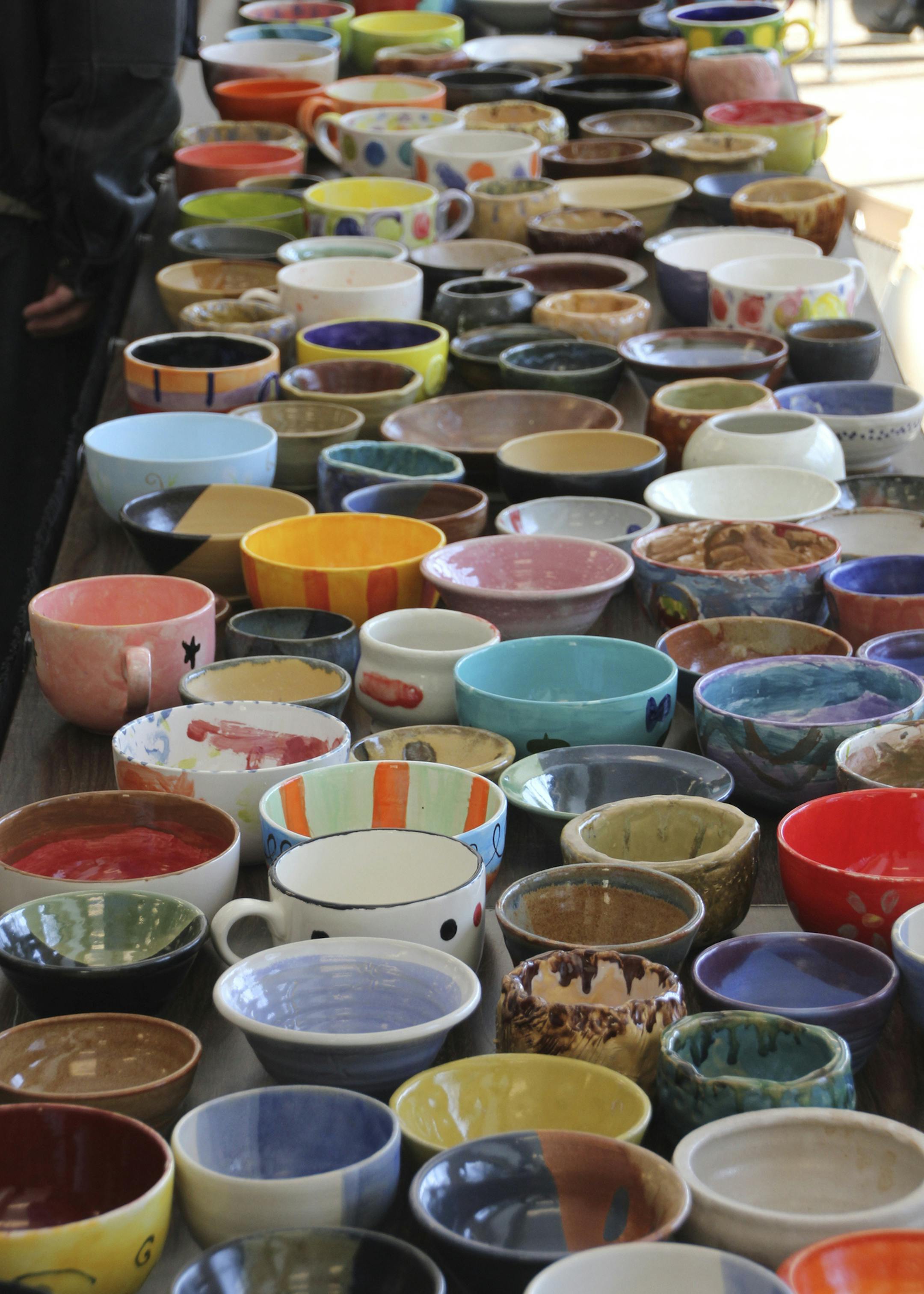 Empty Bowls. Provided by The Open Door
