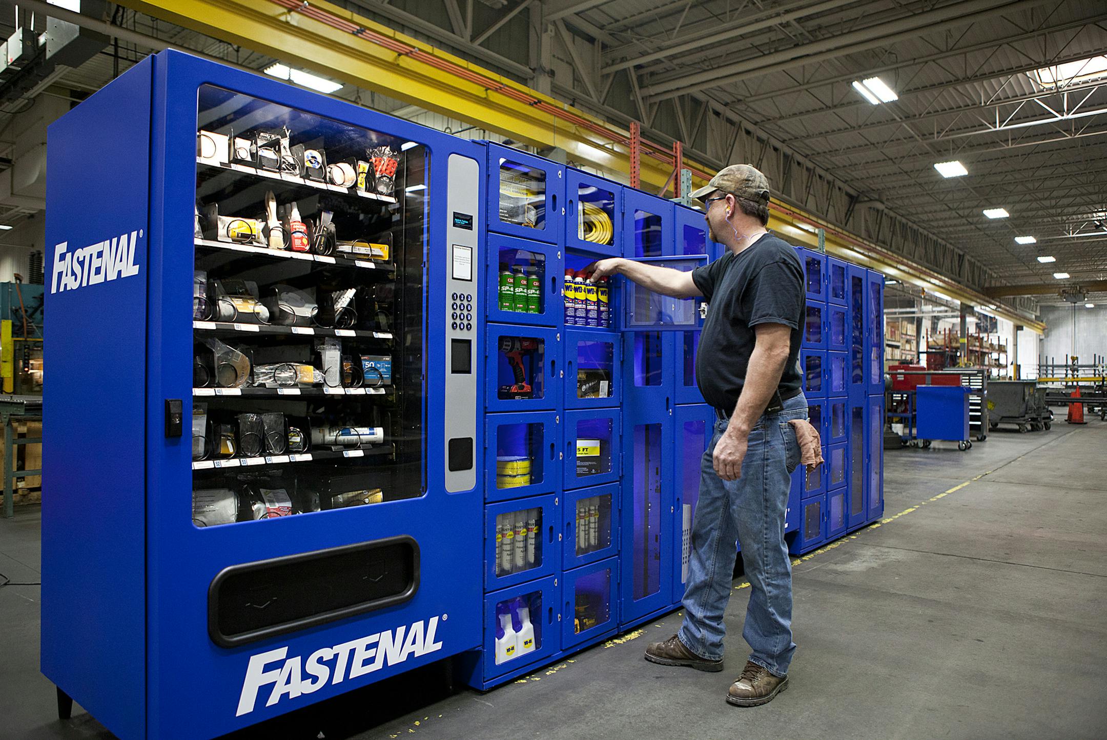 Fastenal&#x201a;&#xc4;&#xf4;s industrial-supply dispensers give authorized customers&#x201a;&#xc4;&#xf4; employees access to supplies by an electronic card. The machines help customers reduce consumption by as much as 40 percent.