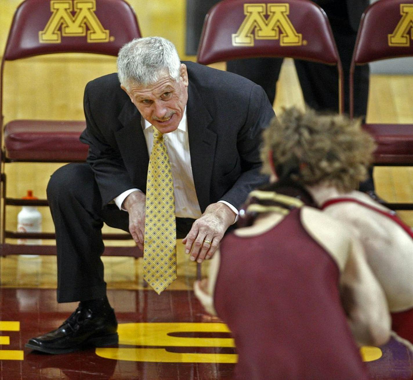 Gophers wrestling coach J Robinson.