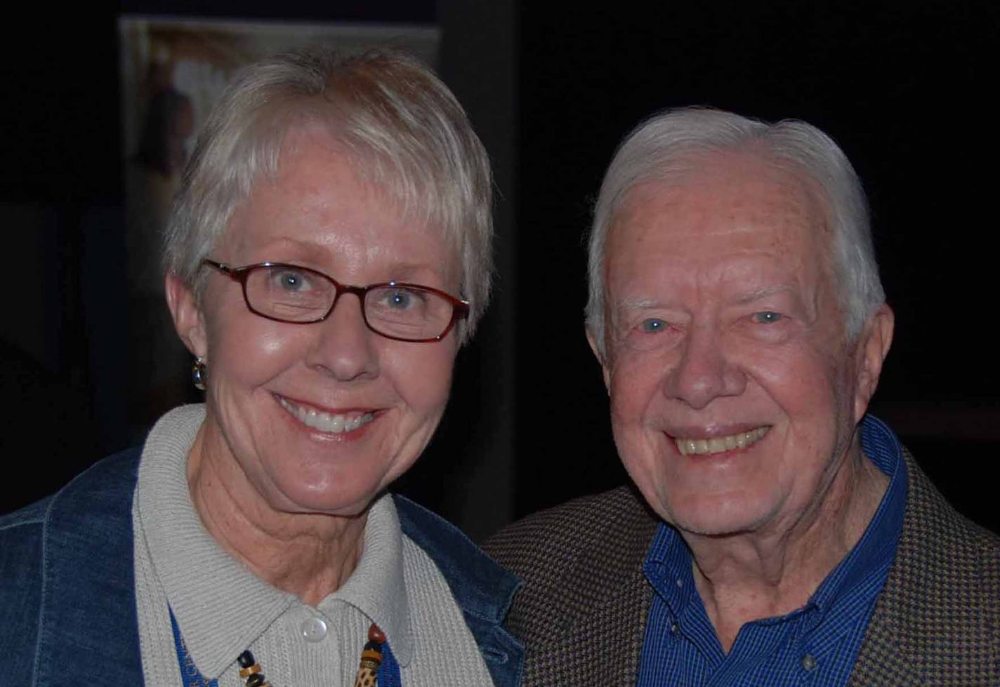 Gail Shore and former President Jimmy Carter in 2013. Submitted by Gail Shore.