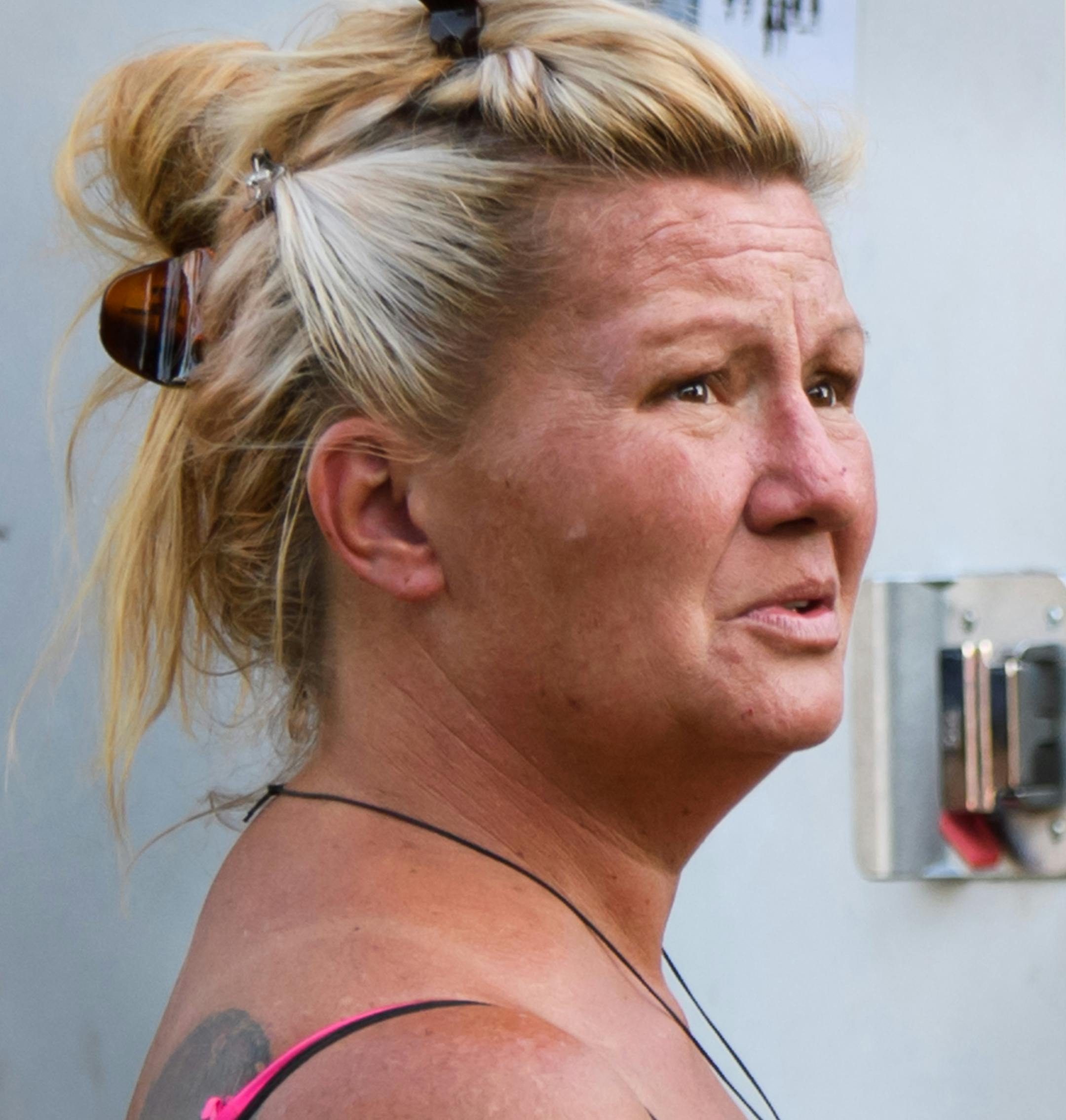 Fur-ever Wild returned to the Dakota County Fair this year after being barred for the two previous years. Owner Terri Petter is the subject of a lawsuit by the township because they said she's not allowed to have exotic animals. People can pay $10 to play with a wolf pup in their enclosure at the fair. ] GLEN STUBBE • glen.stubbe@startribune.com Tuesday August 8, 2017 This is owner Terri Petter FOR ERIN ADLER STORY