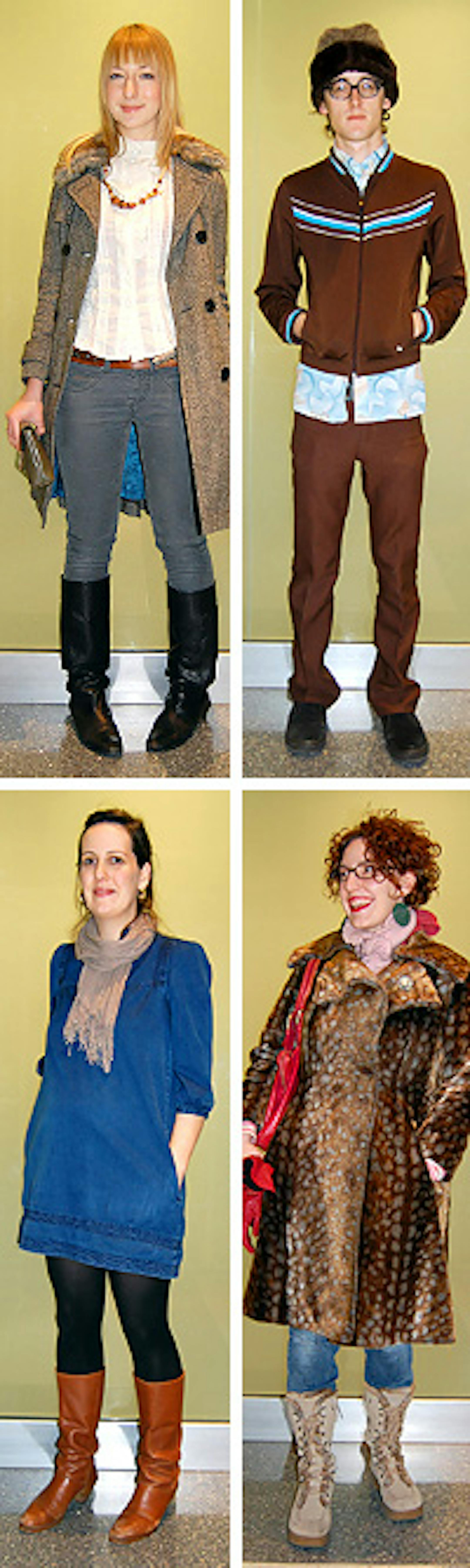 Clockwise from top - Brieann Thelen, Evan Ishmael, Molly Pool, Erika Olson Gross