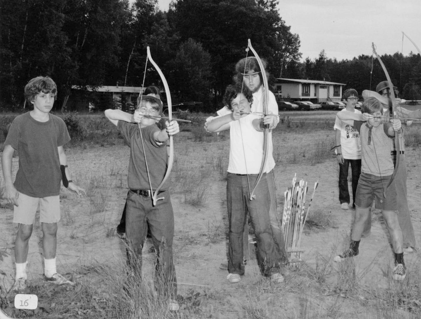 A vintage moment from Camp Olson in northern Minnesota.