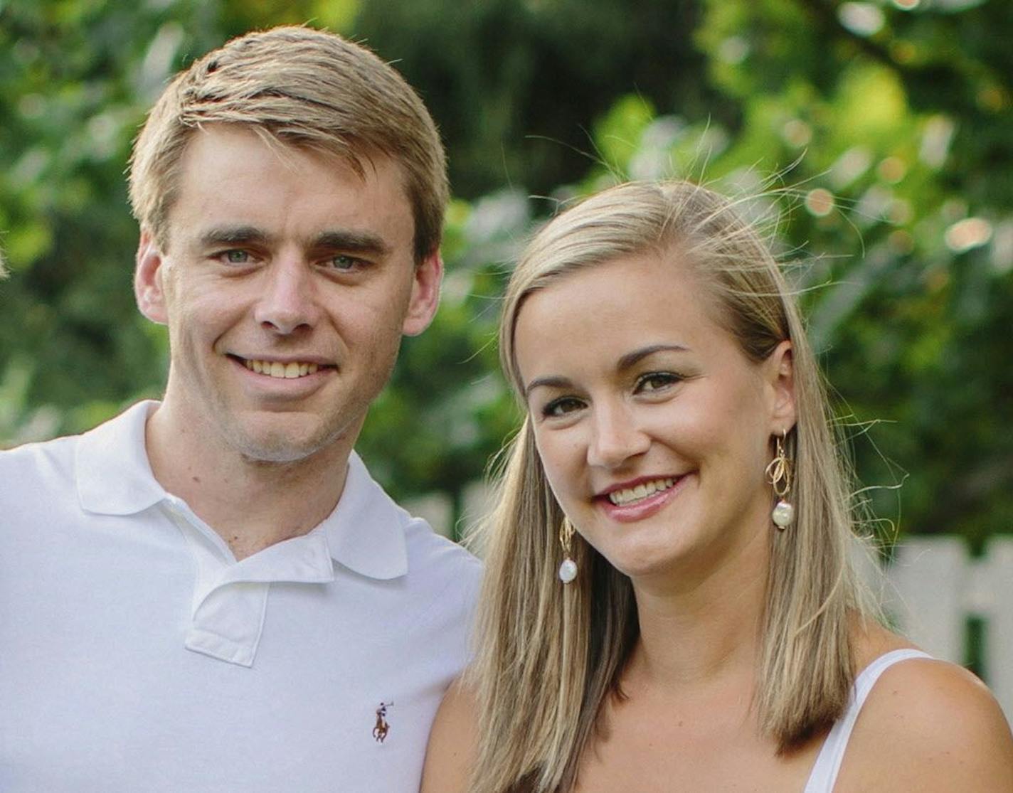 This July 2017 photo provided by Meghan Beth Photography shows Alison Wrenne and her husband, Daniel, in their backyard in Lexington, Ky. Alison Wrenne was making waffles for her two young children one morning when abdominal pain forced her to the floor. A neighbor who�s a physician assistant urged her to go to the emergency room. Wrong decision, according to her health insurer. Wrenne was diagnosed with a ruptured ovarian cyst, but Anthem said it wasn�t an emergency and stuck her with a $4,110