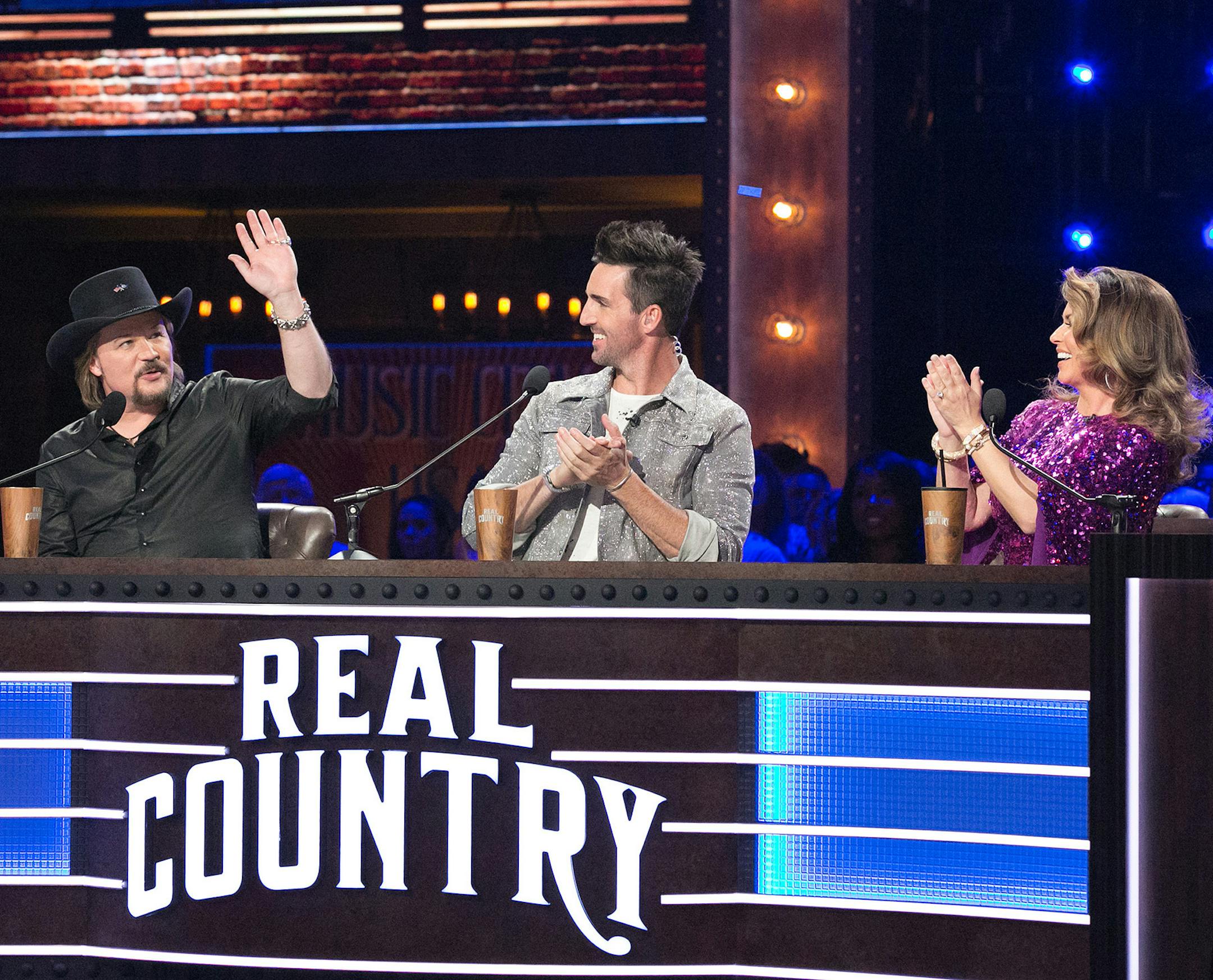 Travis Tritt, Jake Owen and Shania Twain are the judges on the new USA show "Real Country."