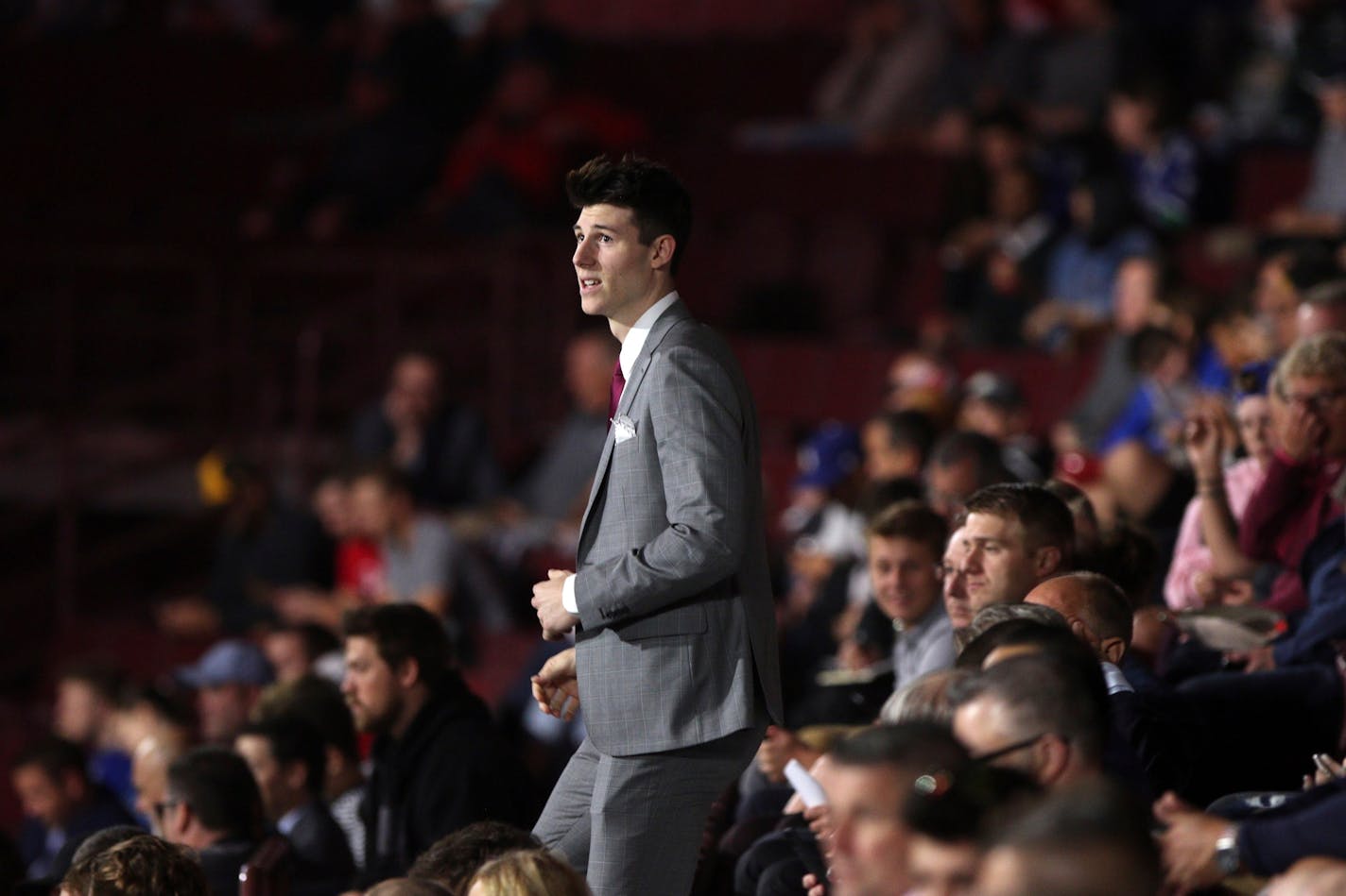 The Wild selected Hunter Jones during the second round of the NHL draft at Rogers Arena in Vancouver