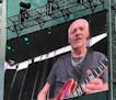 Peter Frampton gave a disapporving look during his concert Sunday night at Treasure Island Resort and Casino.