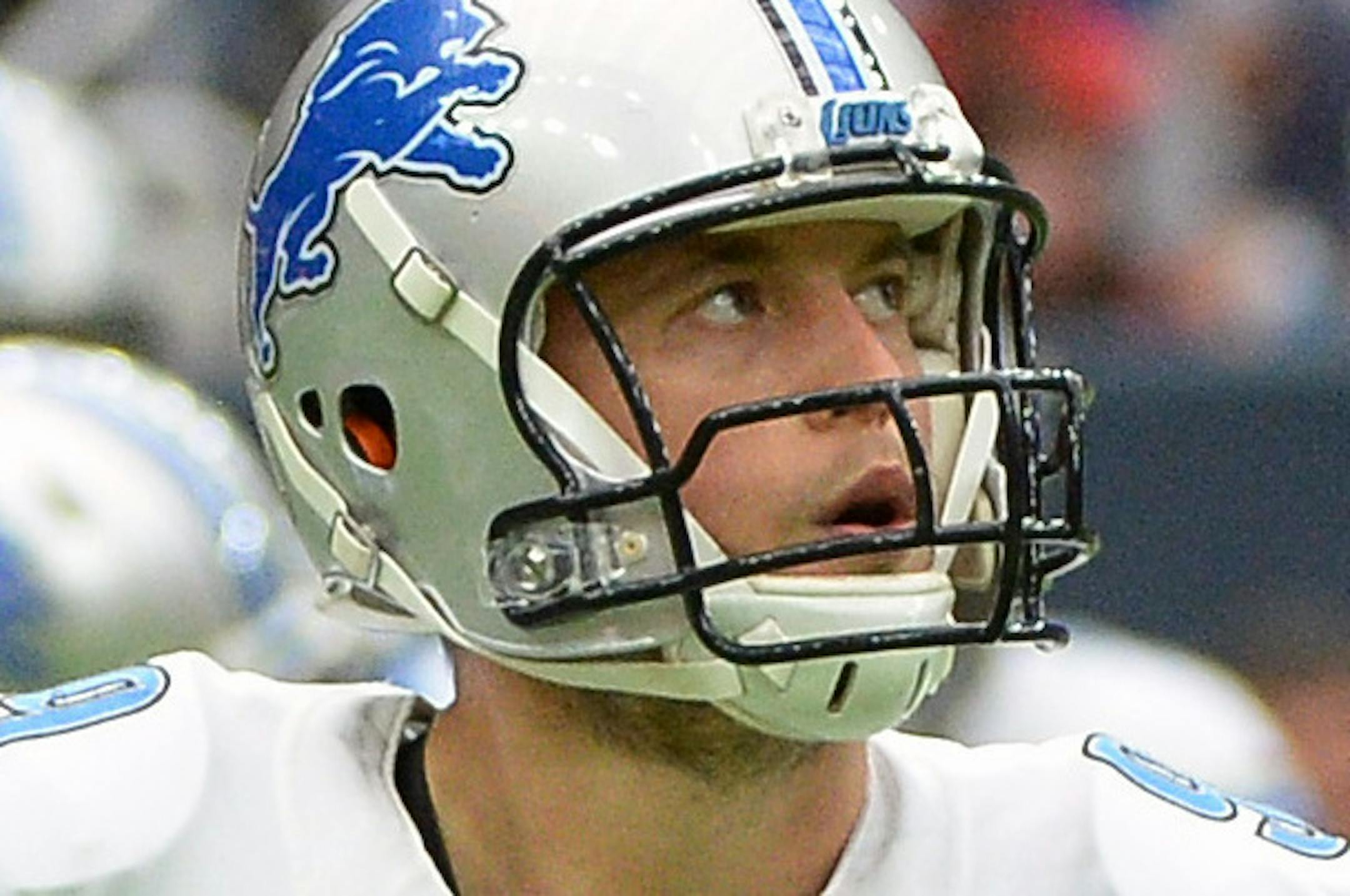 Detroit Lions quarterback Matthew Stafford (9) runs off of the field during the second half of an NFL football game against the Houston Texans,Sunday, October, 30, 2016, in Houston. (AP Photo/George Bridges)