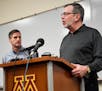 University of Minnesota President Eric Kaler spoke to the media Saturday after players announced the end of their boycott of the Holiday Bowl minutes 