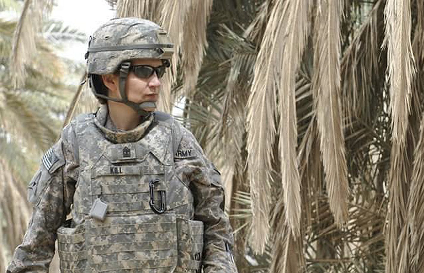 Sgt. Major Tina Kill in Iraq. She calls the University of Minnesota's ADAPT4U program a "lifesaver" in helping her reintegration with her family. ORG XMIT: MIN1710060921500449