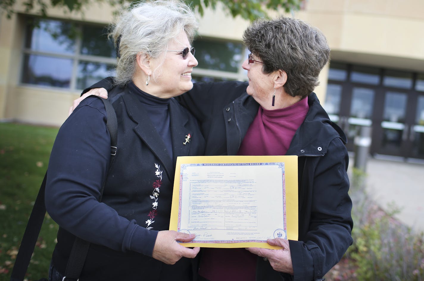 Deb Monicken and Sue Kattas showed their license.