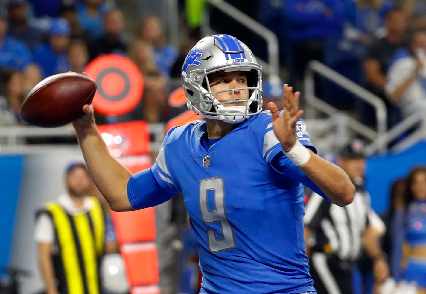 Lions quarterback Matthew Stafford Stafford, 30, is on pace for his eighth consecutive 4,000-yard passing season.