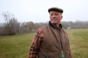 Jack McGowan, of McGowan Farm, walked his property as he talked about how his farm won't be the same in Mankato Min., Wednesday, October 30, 2013.This
