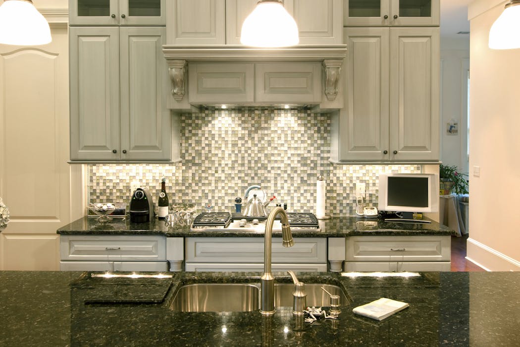 A new backsplash can transform an outdated kitchen.