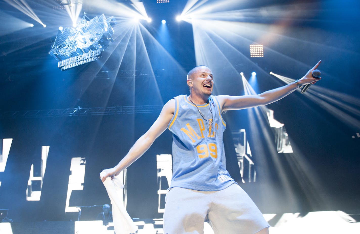 Prof plays at the Rhymesayer's 20th anniversary celebration at Target Center on Friday, Dec. 4, 2015. ] Photo by Leslie Plesser &#xef; Special to the Star Tribune