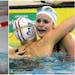 The world record Lakeville’s Regan Smith (left) set in the 100-yard backstroke two years ago was broken by Kaylee McKeown of Australia on Sunday.