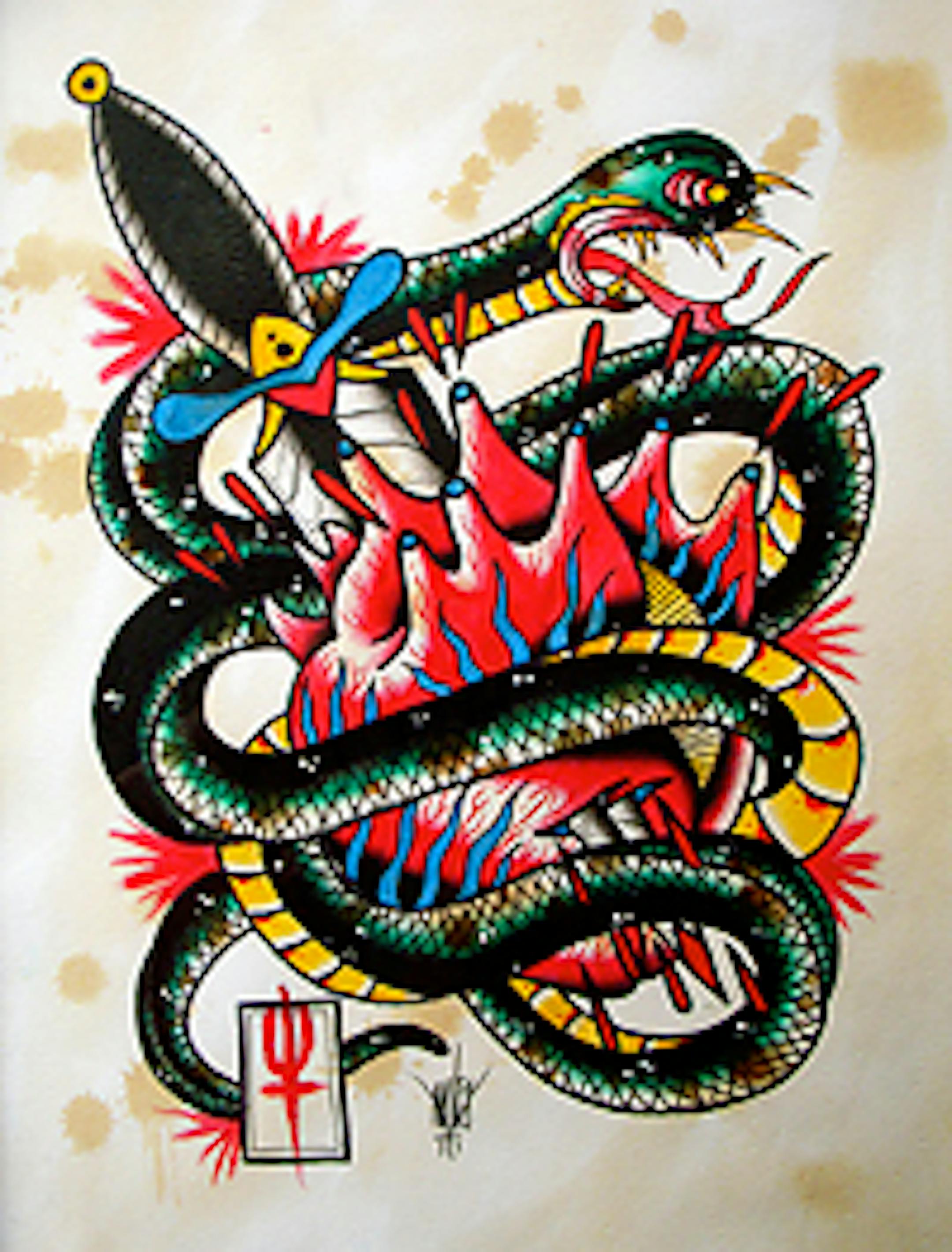 The handiwork of Nate Vincent Szklarski at "Sons of Northern Darkness"