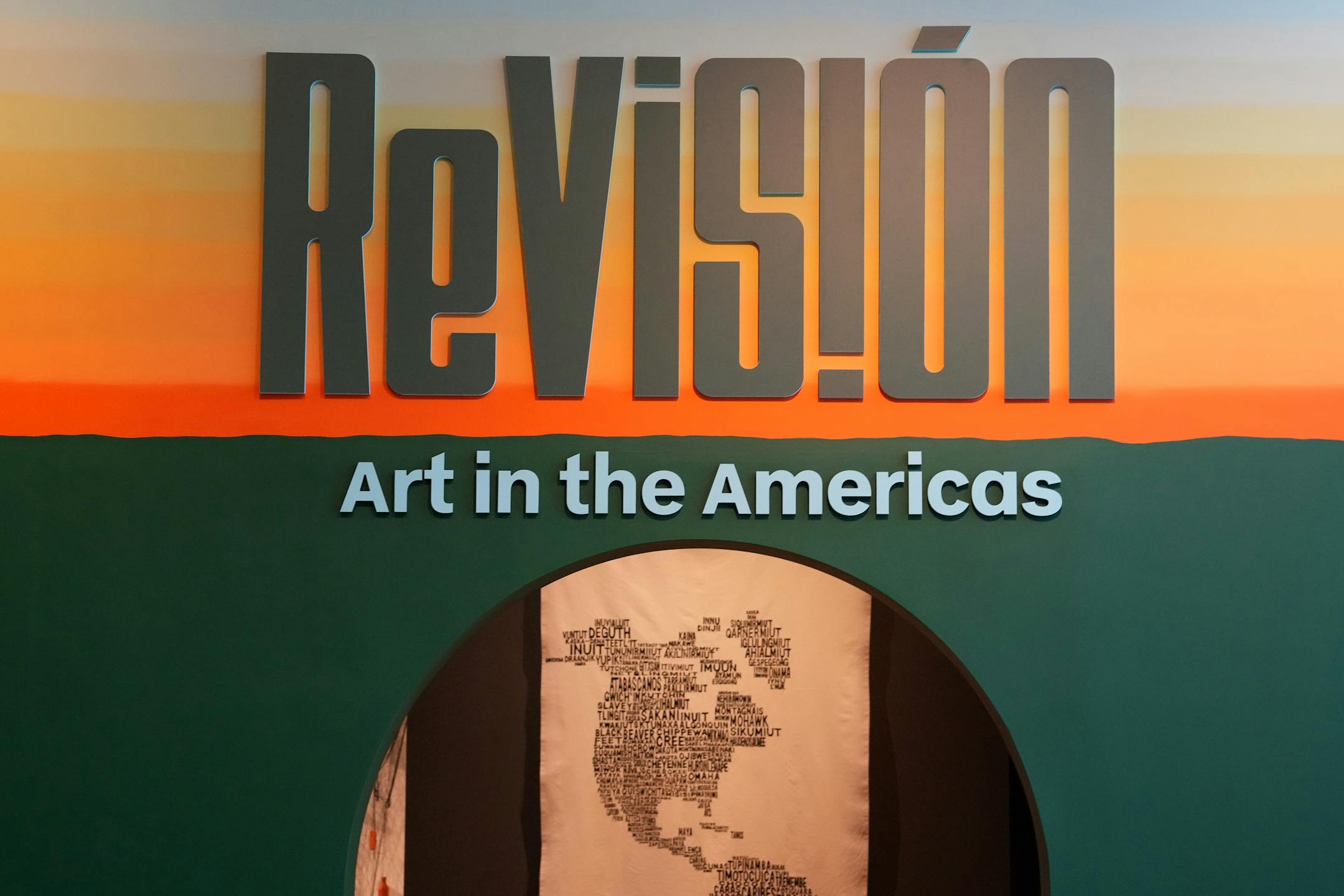 The entryway to the new ReVisión: Art in the Americas exhibit during a press preview Thursday, June 29, 2023 at the Minneapolis Institute of Art in Minneapolis. ] ANTHONY SOUFFLE • anthony.souffle@startribune.com