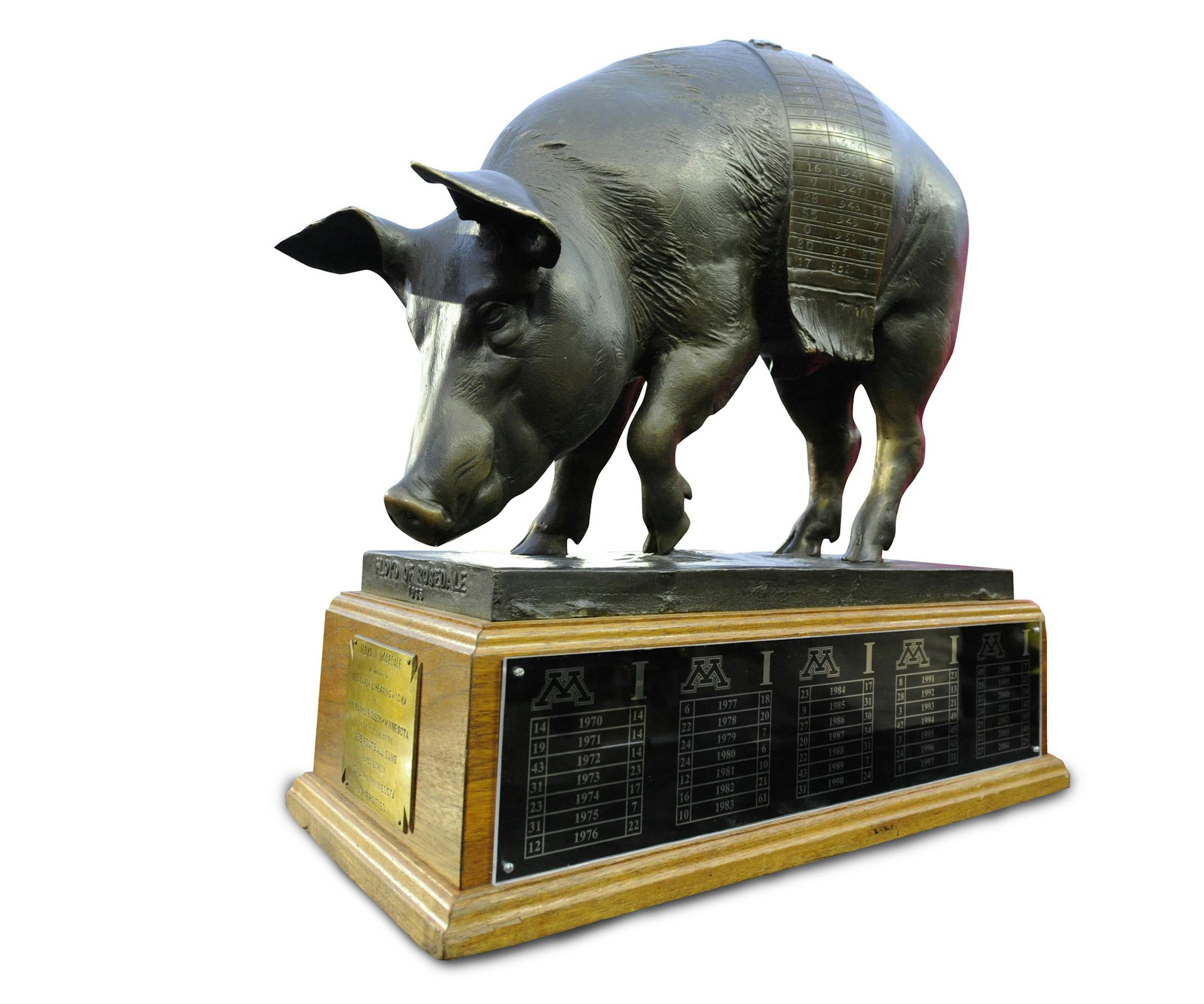 Floyd of Rosedale is on the line Saturday in Iowa City,