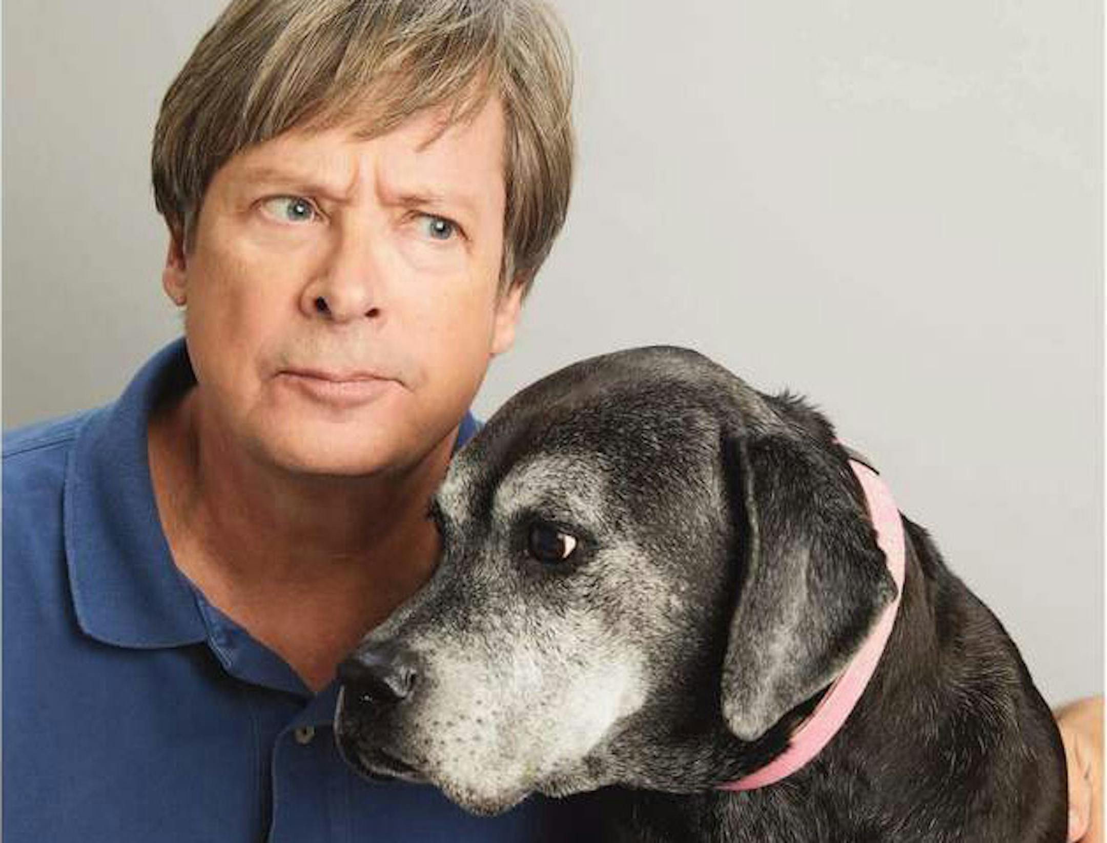 Author Dave Barry with his dog Lucy.
