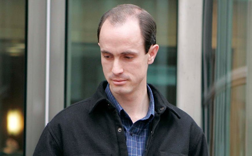 Seth Steed Jeffs, 32, of Hildale, Utah, leaves the federal courthouse in Denver, on Thursday, Nov. 17, 2005, after entering a plea of not guilty on charges of concealing his brother, fugitive polygamist sect leader Warren Steed Jeffs. (AP Photo/Ed Andrieski) ORG XMIT: COEA801