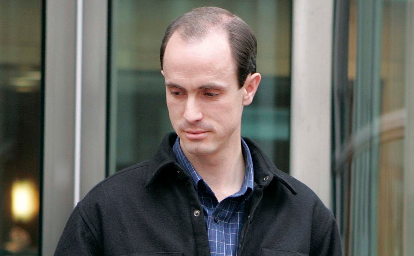 Seth Steed Jeffs, 32, of Hildale, Utah, leaves the federal courthouse in Denver, on Thursday, Nov. 17, 2005, after entering a plea of not guilty on charges of concealing his brother, fugitive polygamist sect leader Warren Steed Jeffs. (AP Photo/Ed Andrieski) ORG XMIT: COEA801