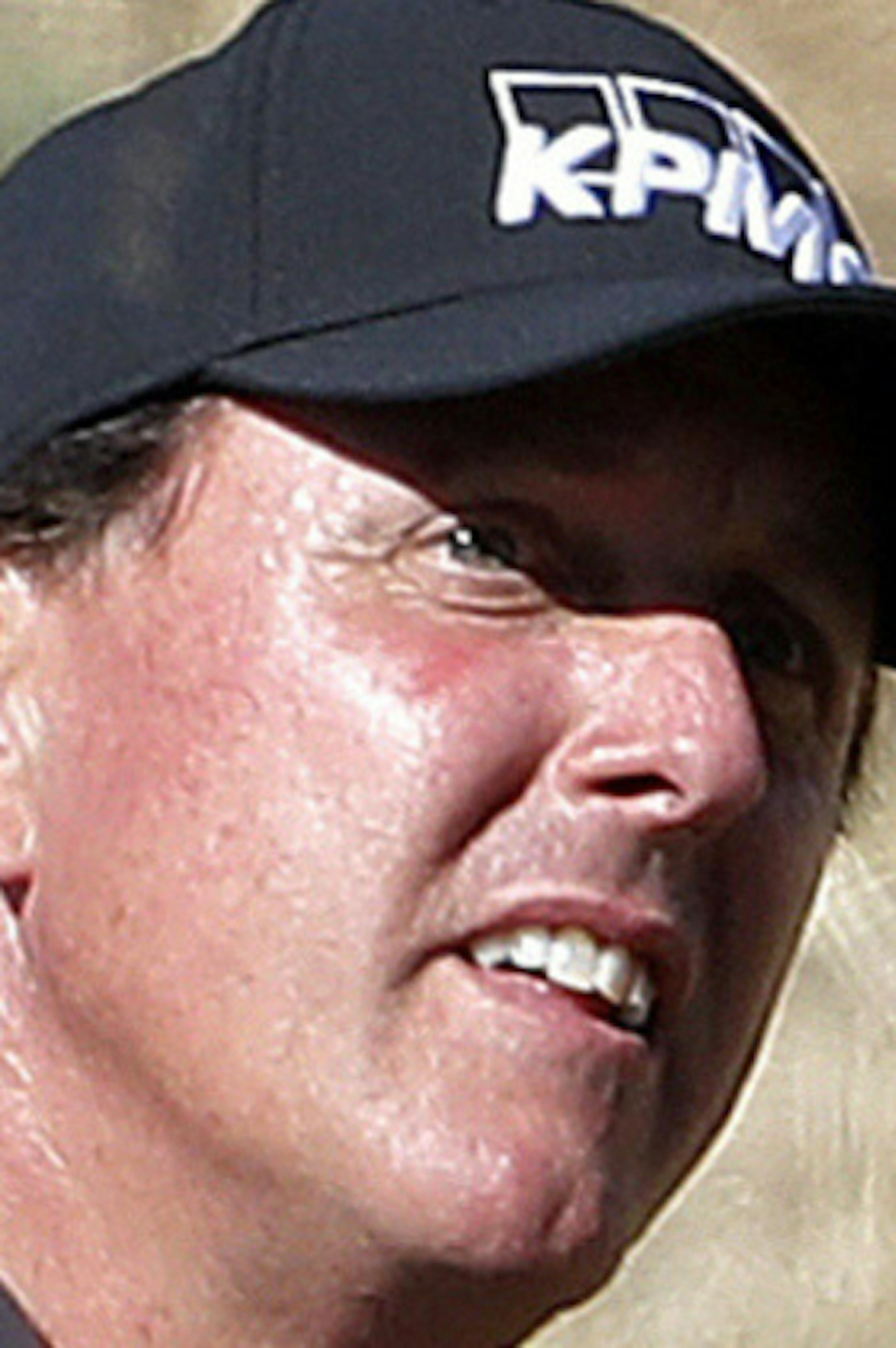 Phil Mickelson watches his shot from desert area off the ninth fairway during the second round of the Phoenix Open PGA golf tournament, Friday, Feb. 1, 2019, in Scottsdale, Ariz. Mickelson says he is more realistic about his goal of 50 career PGA Tour victories. He has 43. (AP Photo/Matt York, File)