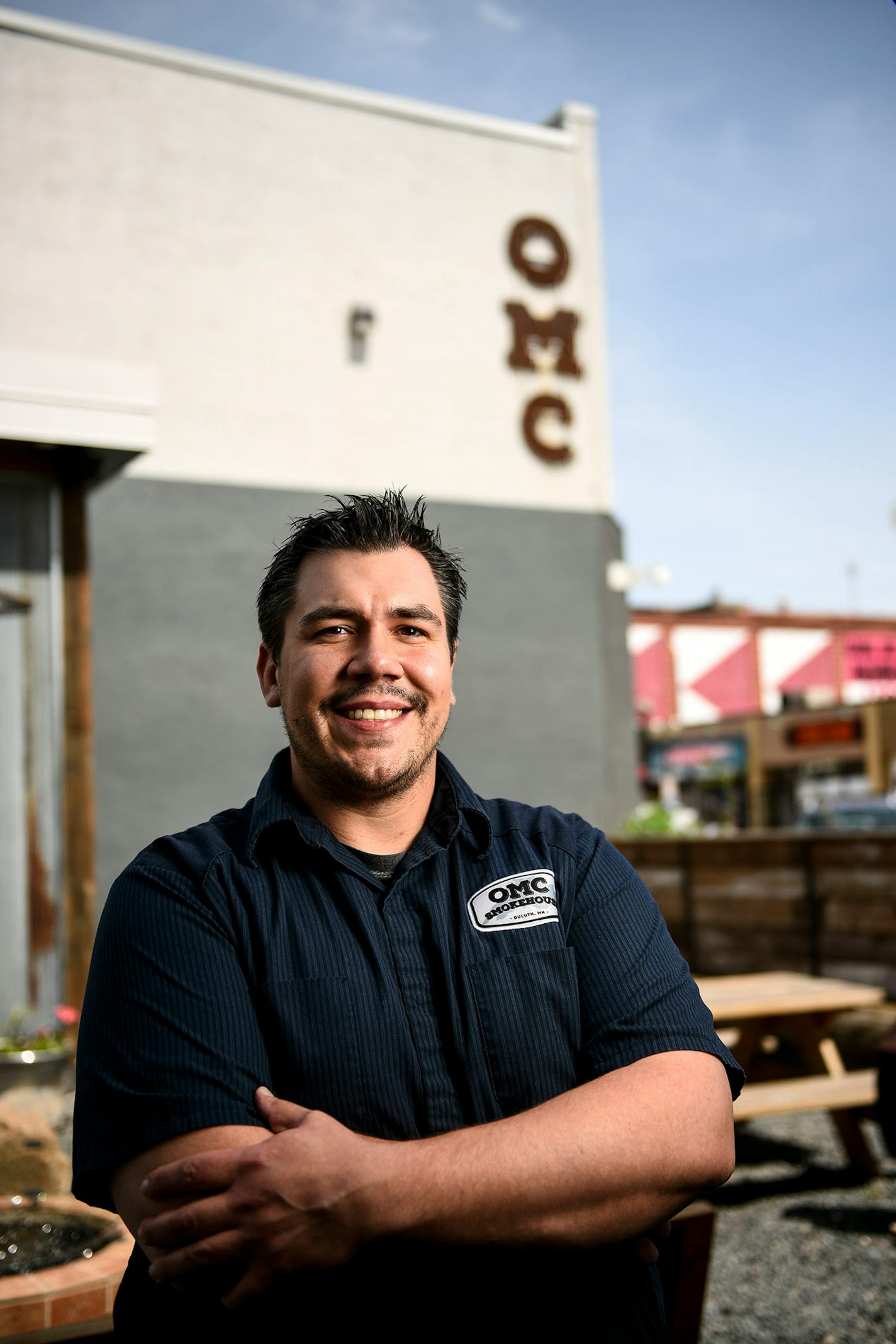 OMC Smokehouse's Louis Hansen Thursday afternoon.