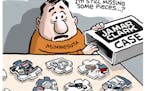 Sack cartoon: Jamar Clark case