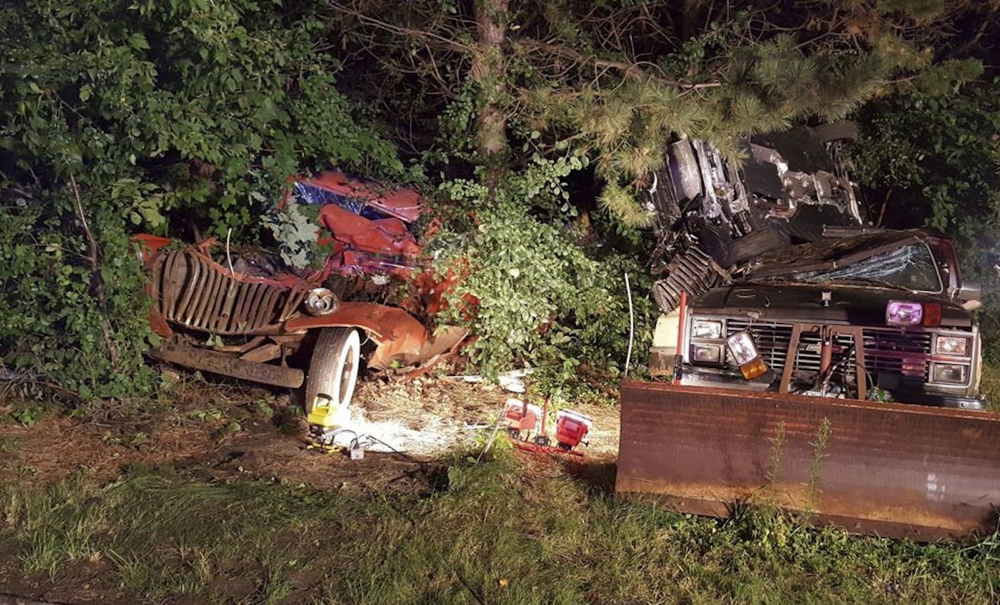 John Beise's vintage truck was parked next to his house when a drunk driver wrecked it.