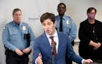 Mayor Jacob Frey and other city leaders hold a news conference on Wednesday to discuss the results of a Minnesota Department of Human Rights investiga