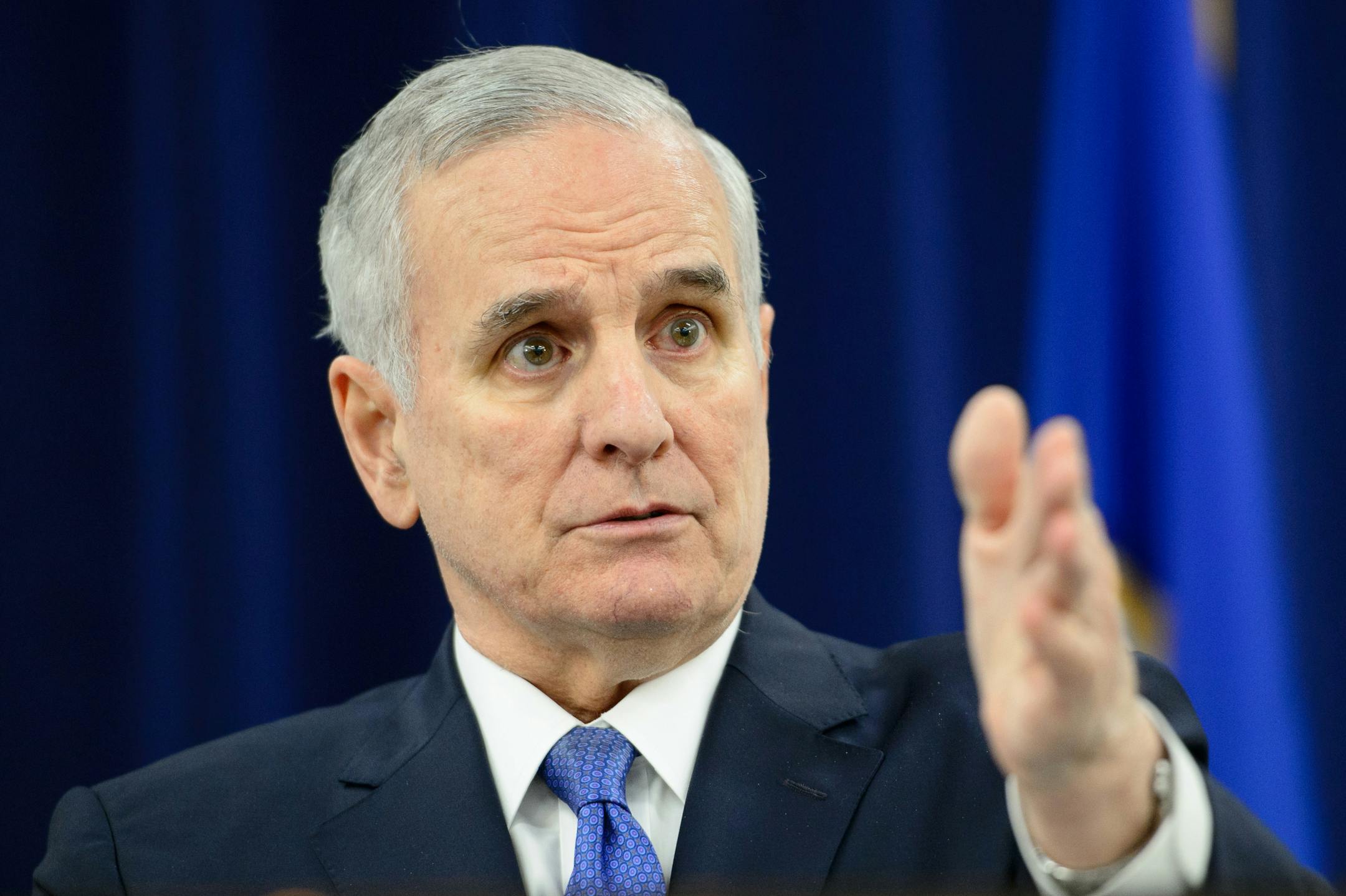Gov. Dayton said he would veto the education bill and was angry when he said he was told that not a single House Republican would vote for half-day optional preschool funding.