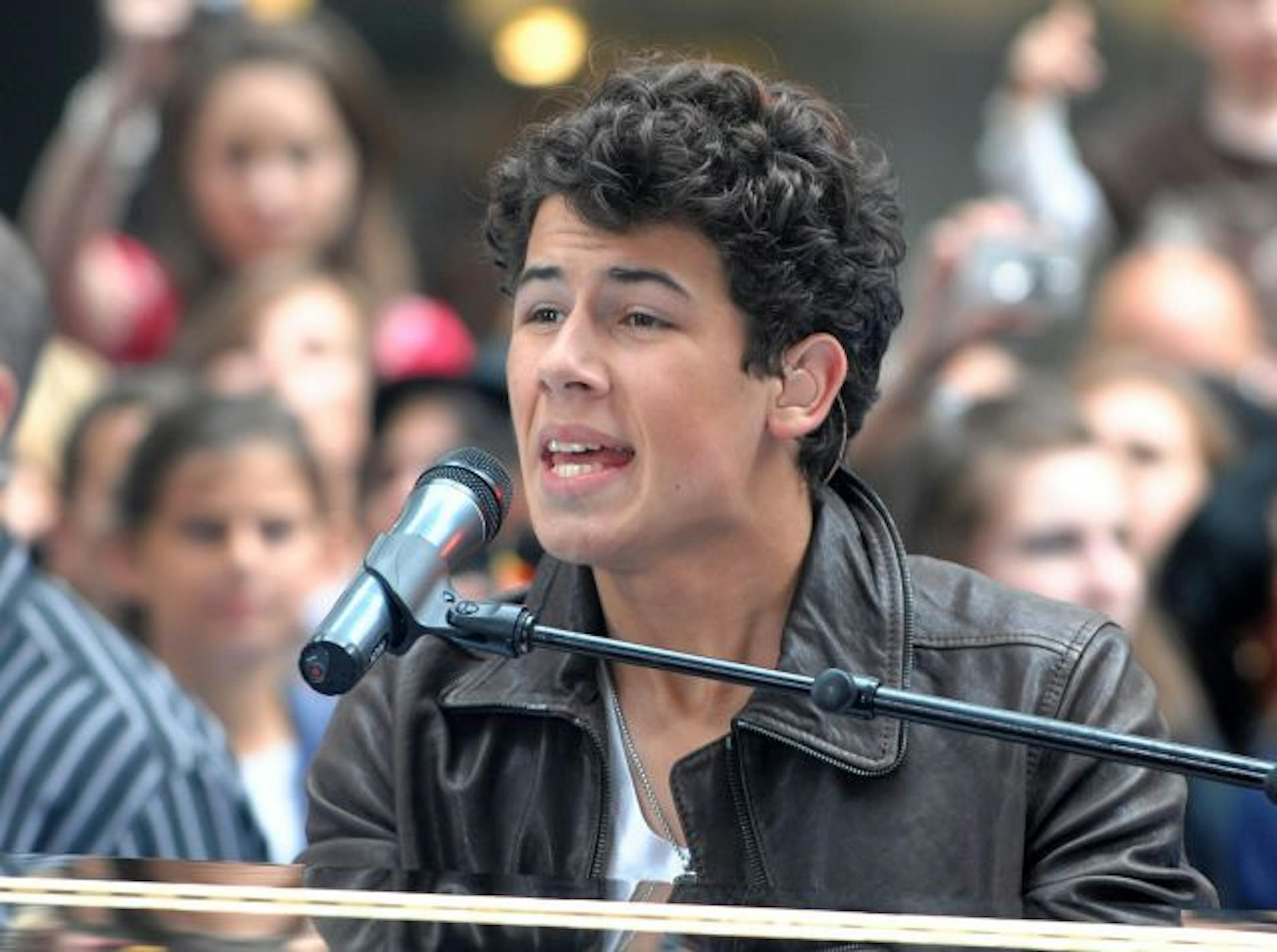 Musician Nick Jonas of the music group The Jonas Brothers performs on the NBC "Today" television program in New York, on Friday, June 19, 2009.