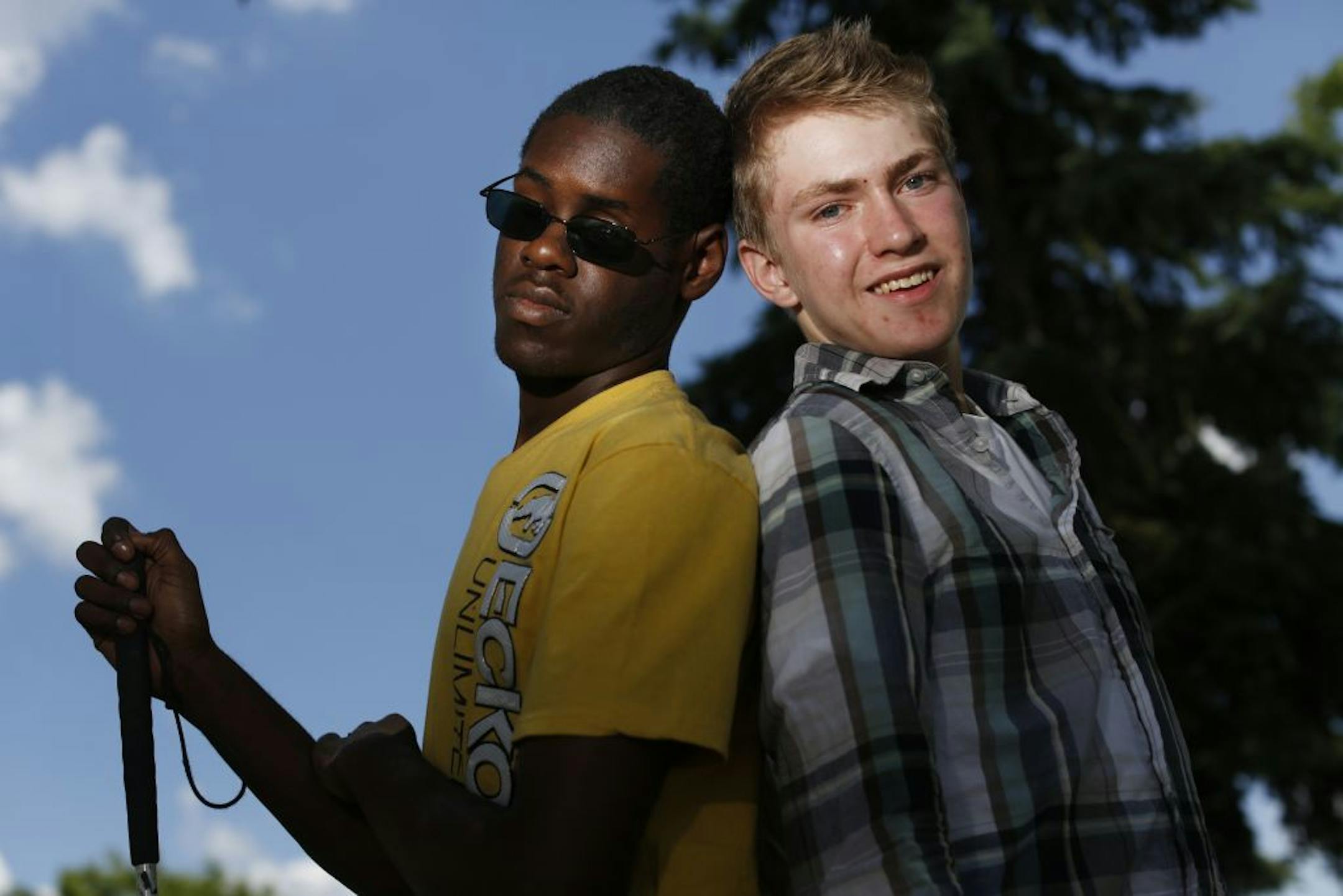 Stephen Browman and Scott Svare are classmates at Burnsville High School. They made a 12:38 documentary about Stephen's blindness, "Sight Without Eyes." They entered their film in the .EDU Film Festival for high school students and won Best Documentary and Best-of-Fest, the top award, on May 18.