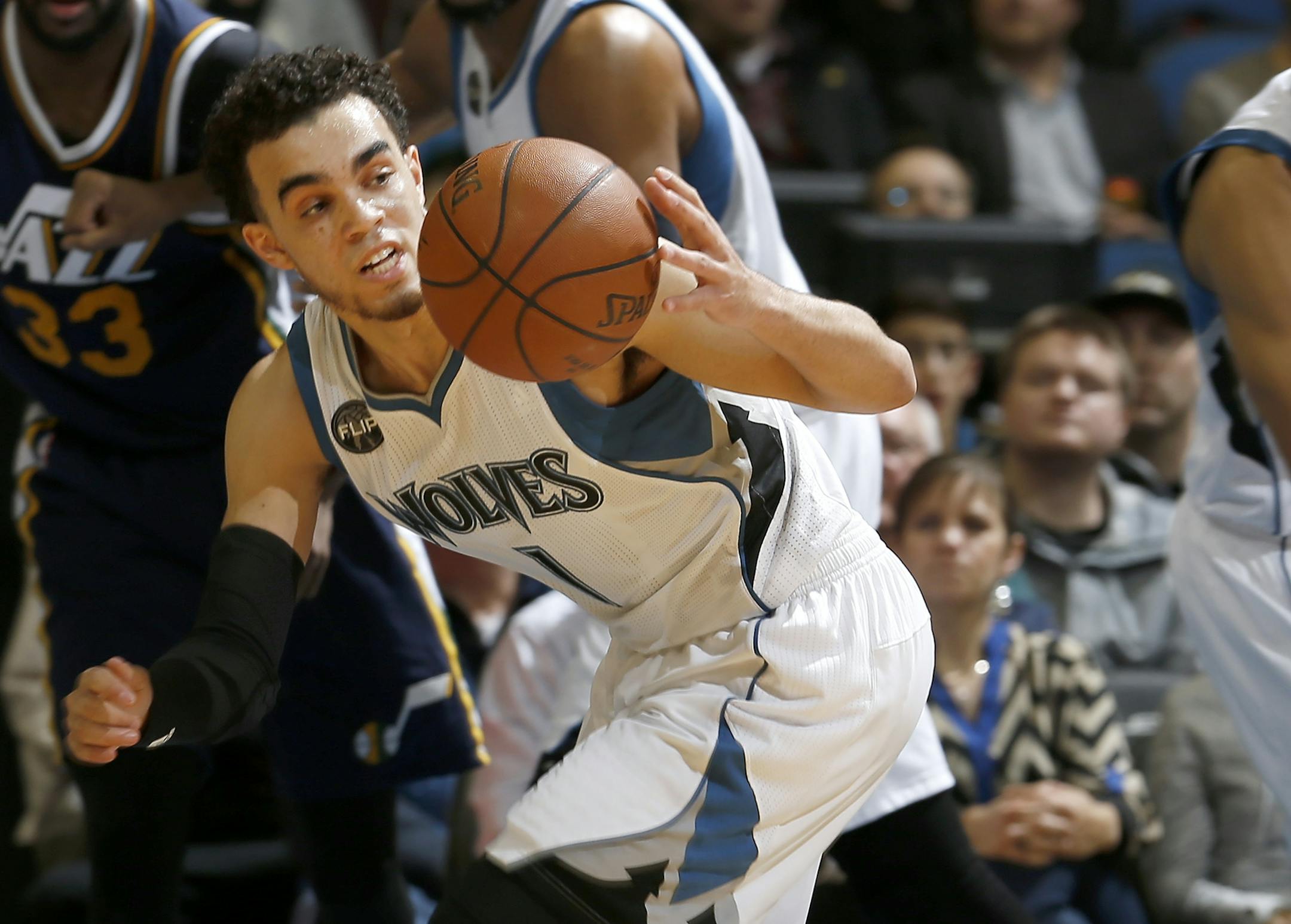 Wolves point guard Tyus Jones
