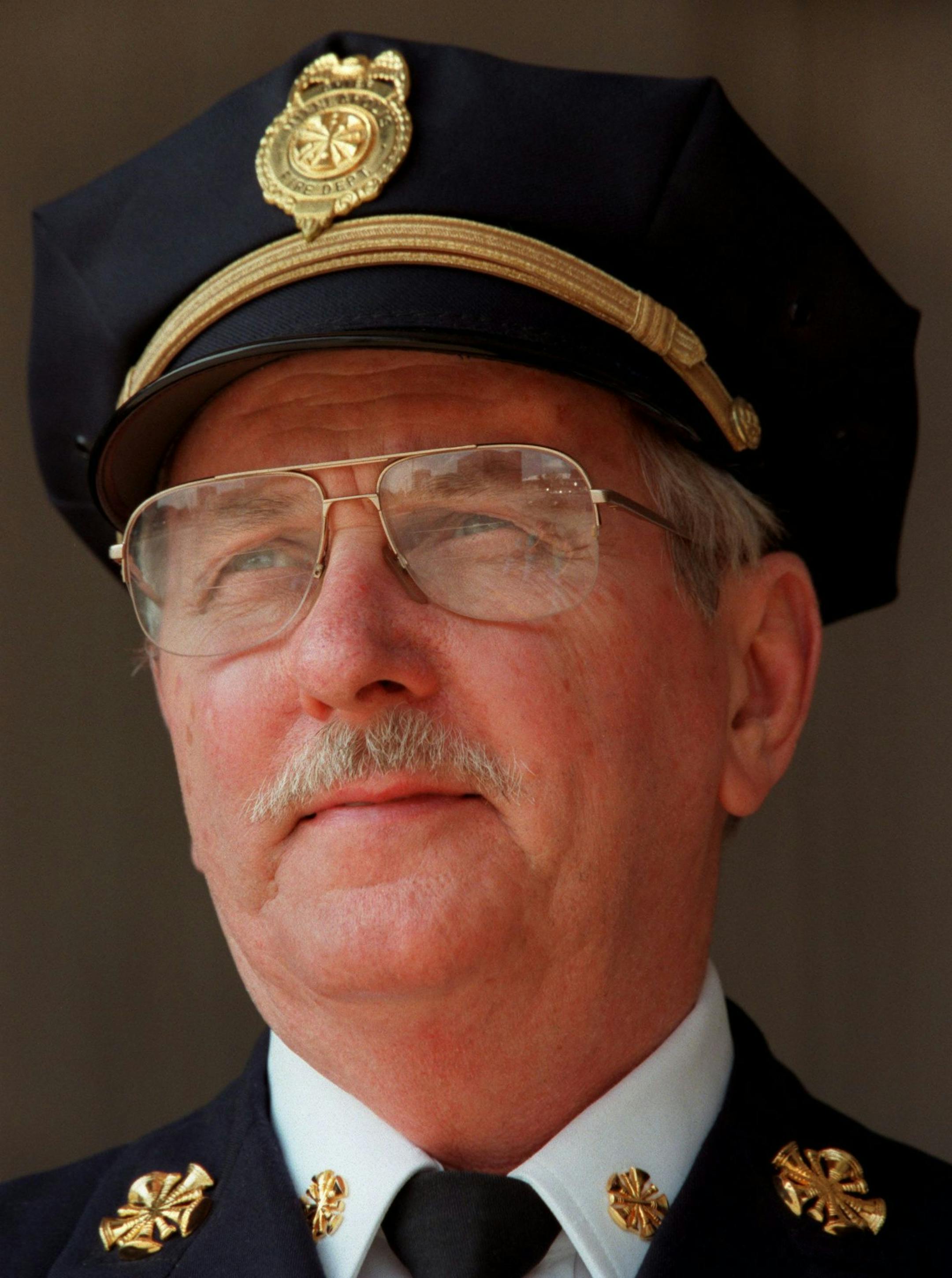 Profile of Fire Chief Tom Dickinson, who is being forced out after 15 years. ORG XMIT: MIN2013051814500474