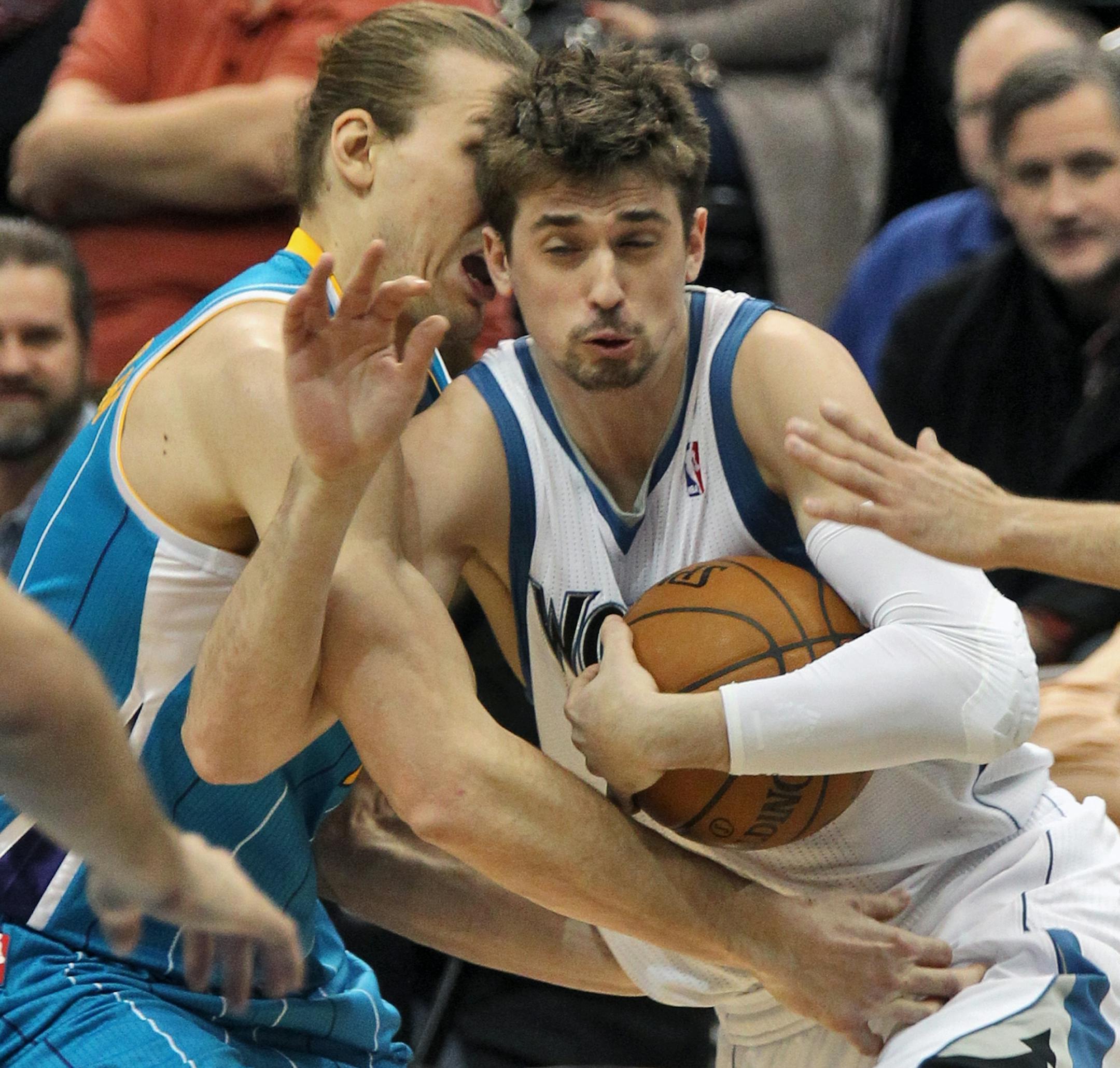 Alexey Shved was fouled as headed towards the basket in 2nd half action. (MARLIN LEVISON/STARTRIBUNE(mlevison@startribune.com