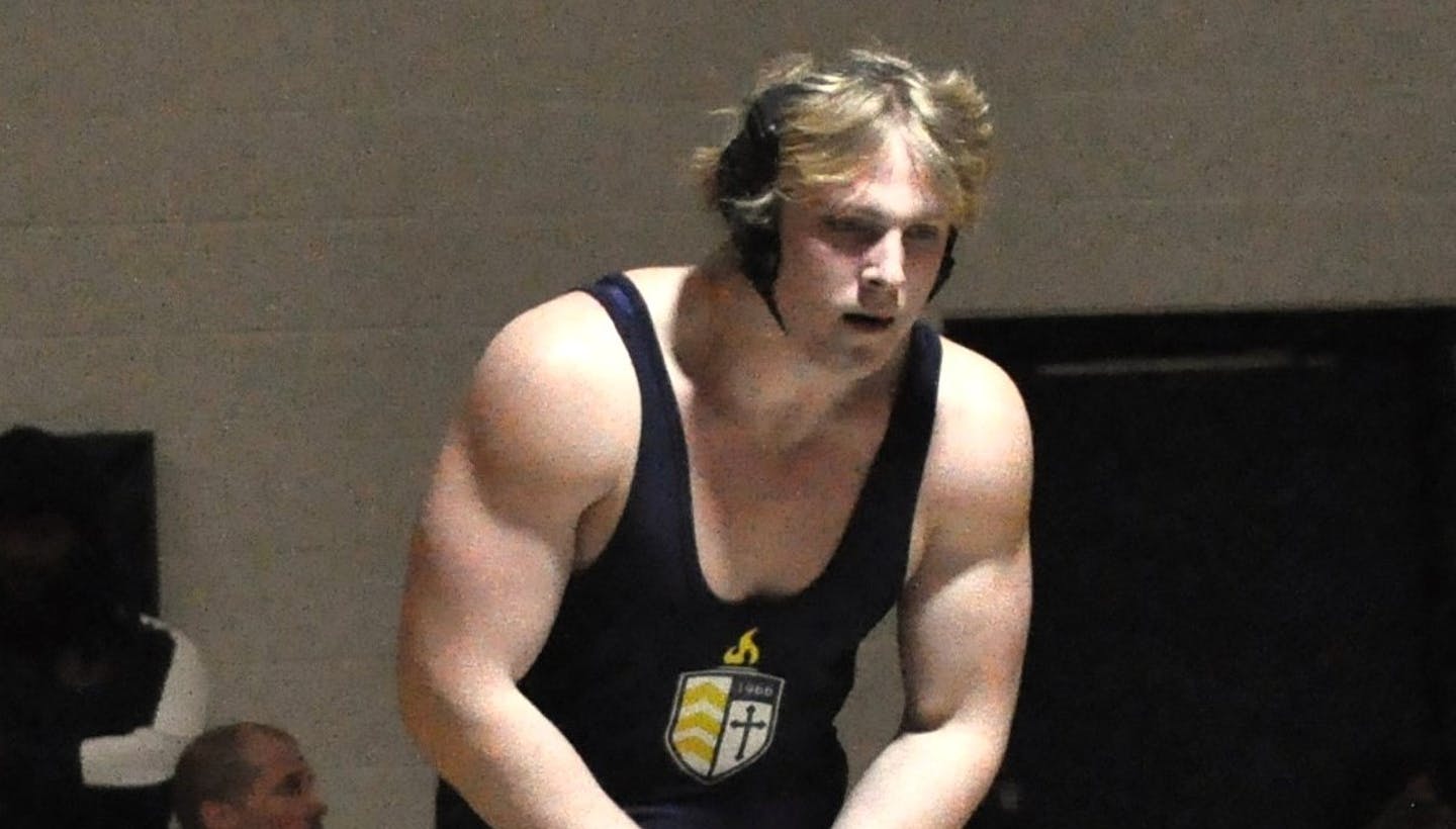 Totino-Grace wrestler Cy Kruse is chasing both individual and team goals: a state record for pins and helping the Eagles to a state title.