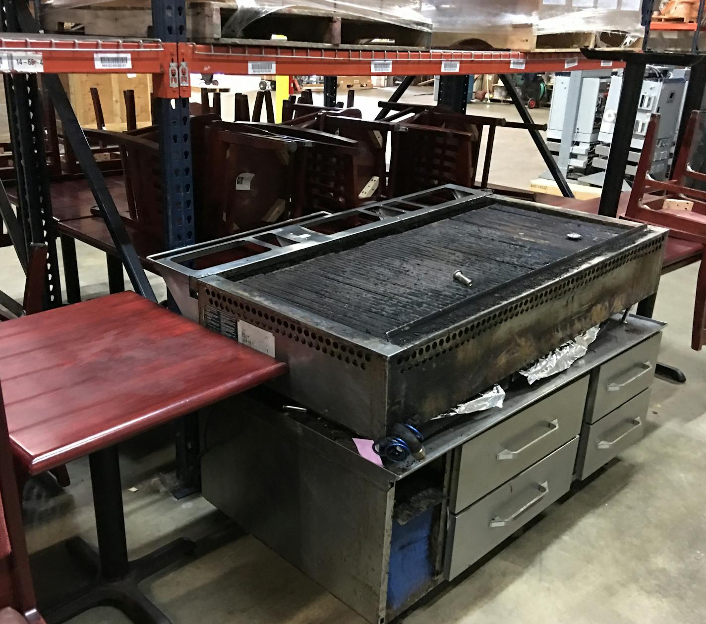 An auction of Famous Dave's items is a potential bargain bonanza for gas fryers, smokers, bar tables, wooden chairs, booths, holding cabinets, ovens, drinking glasses and booster seats.