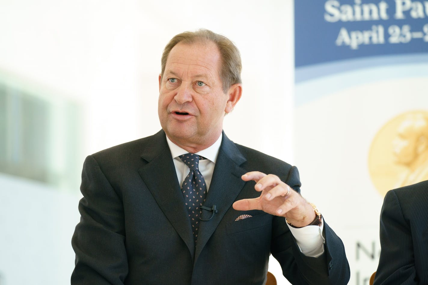 Inge Thulin, shown at 3M Global Headquarters in Maplewood. He will retire as chairman in June, a year after stepping down as CEO. ORG XMIT: MIN1804251659280663