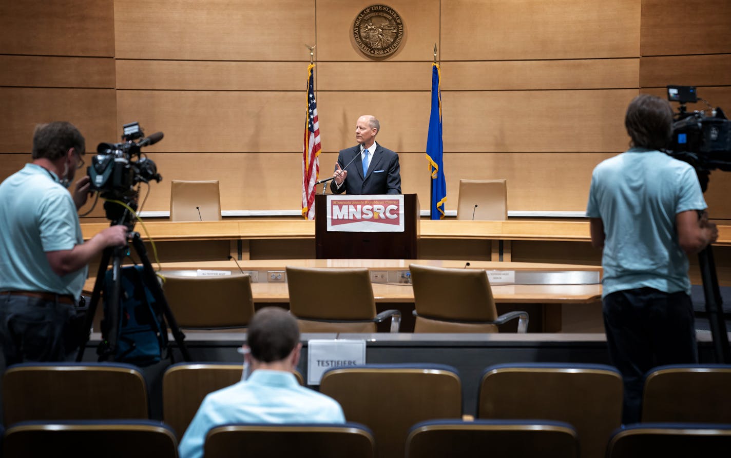 "We've never stopped working on this, whether we were in session or out of session. That's something we all felt was important," said Senate Majority Leader Paul Gazelka, R-East Gull Lake.
