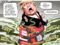 Sack cartoon: Trump disclosure
