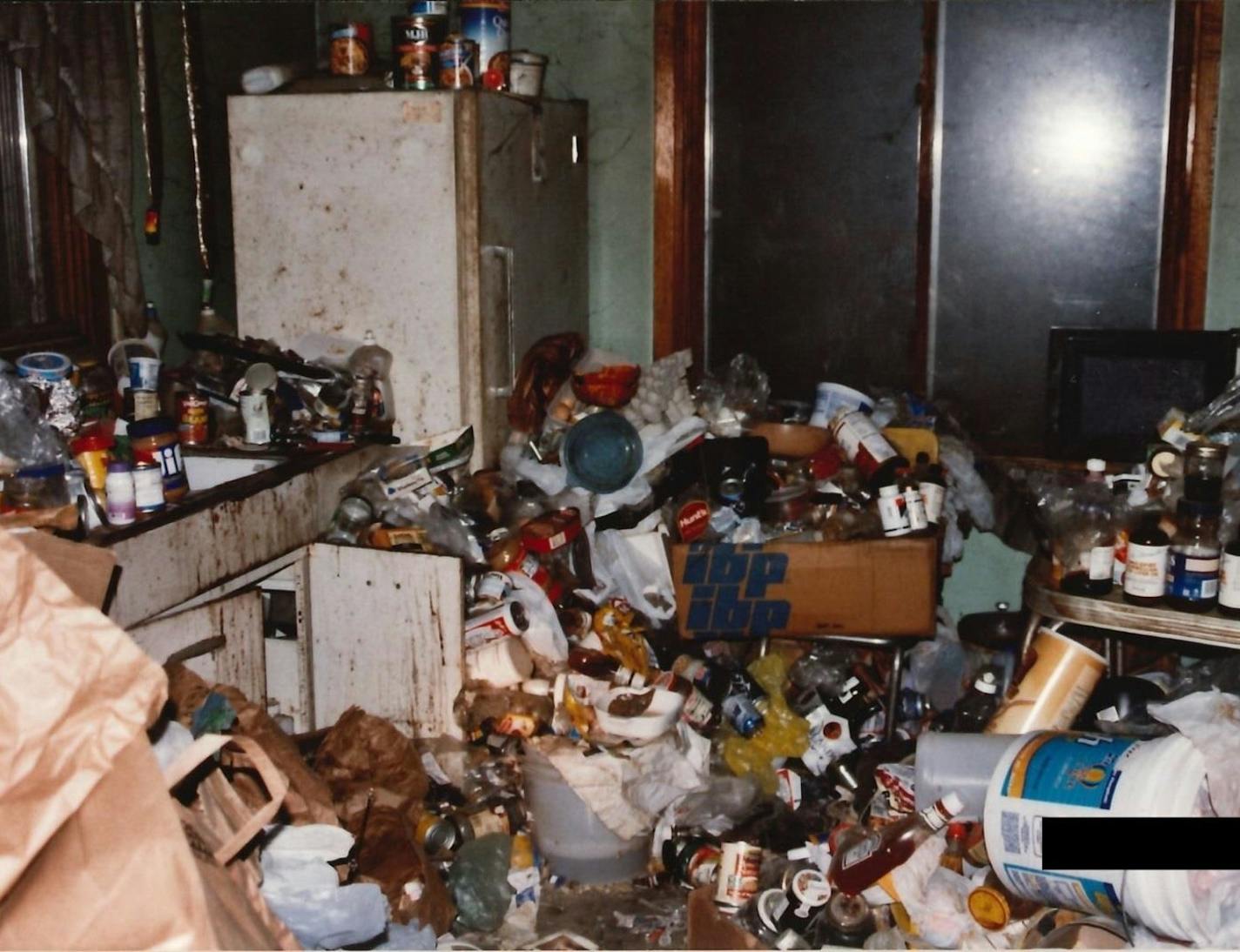 An example of a hoarded home, located in Savage, in a presentation given to Scott County leaders at a recent meeting.