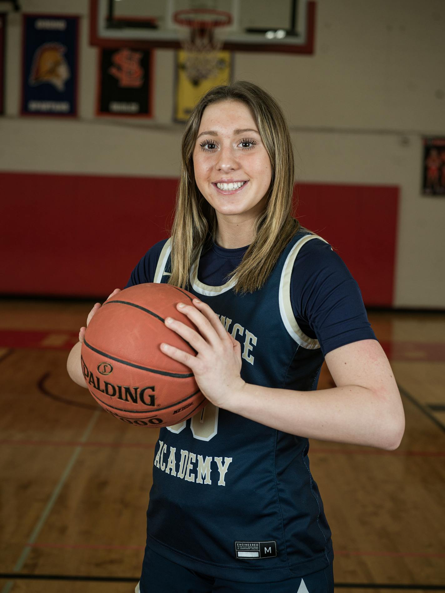 Maddyn Greenway of Providence Academy is part of the All-Metro girls basketball team in St. Louis Park, Minn., on {wdat). This is for the girls basketball All-Metro team and Metro Player of the Year. ] RICHARD TSONG-TAATARII • richard.tsong-taatarii @startribune.com